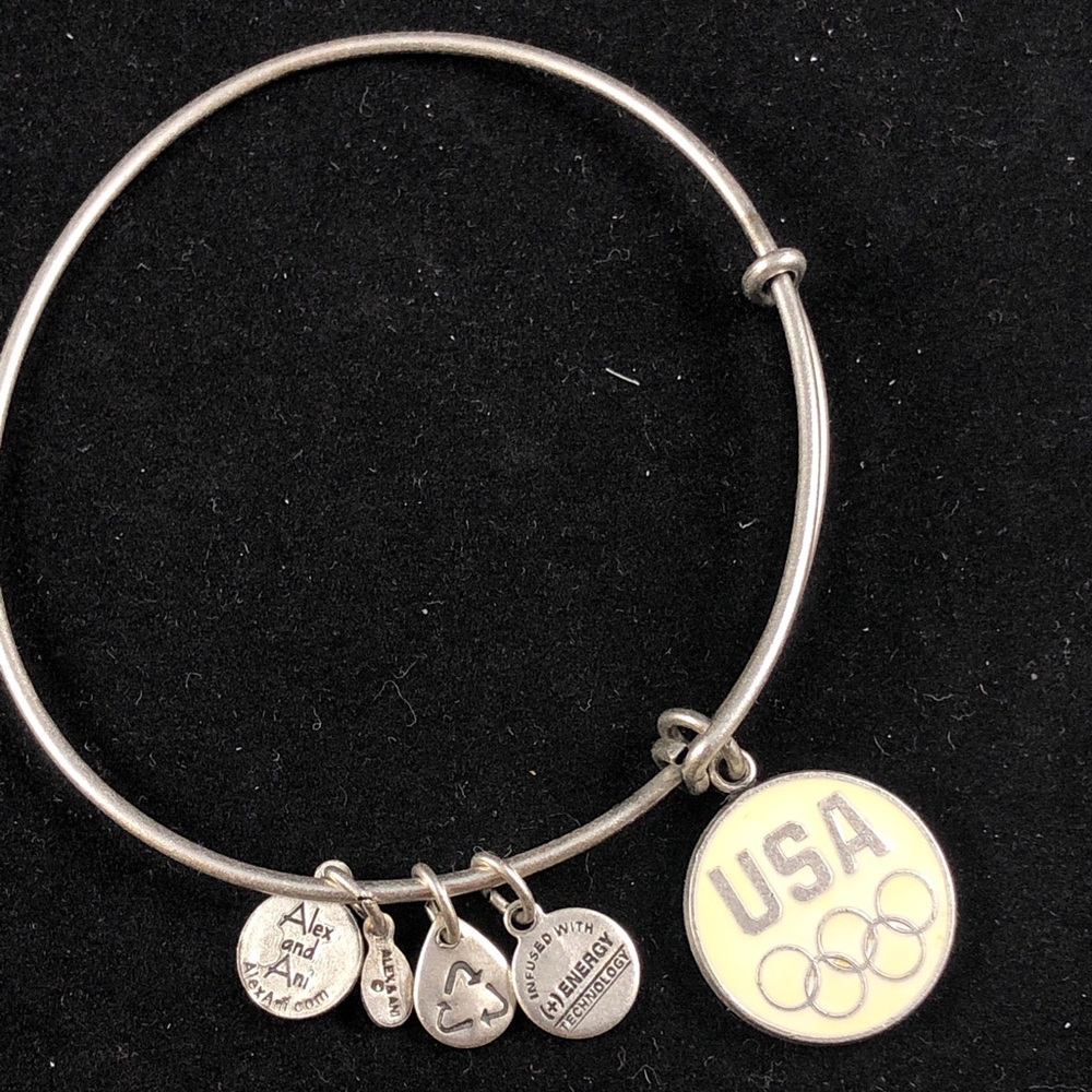 Alex & Ani USA Olympic expandable charm bracelet